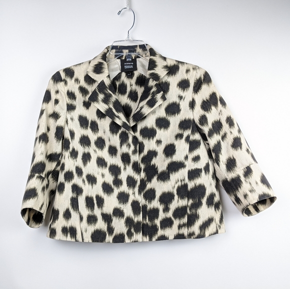 Akris Jackets & Blazers - AKRIS Bergdorf Goodman Animal Print Cropped Blazer